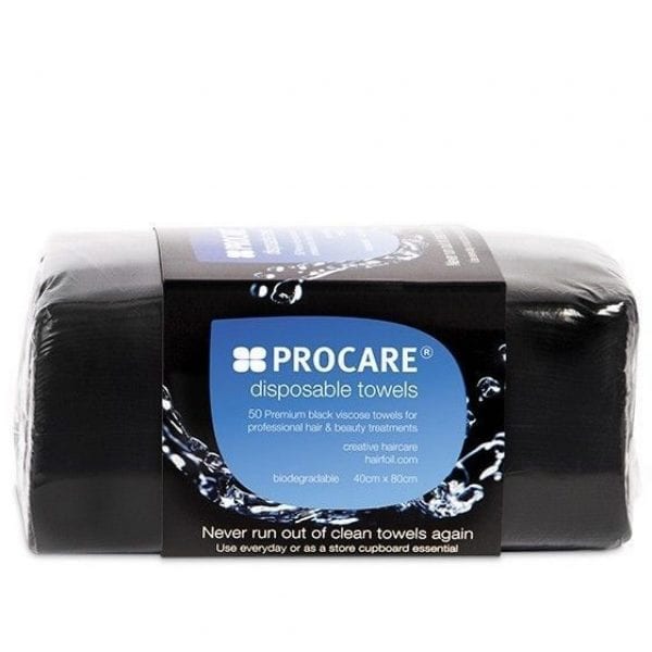 Procare Premium Disposable Towels Black (50)